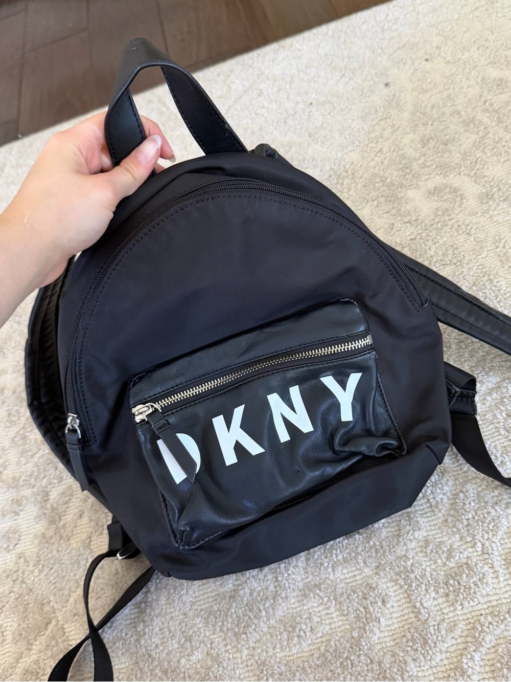 Black DKNY Small Backpack
